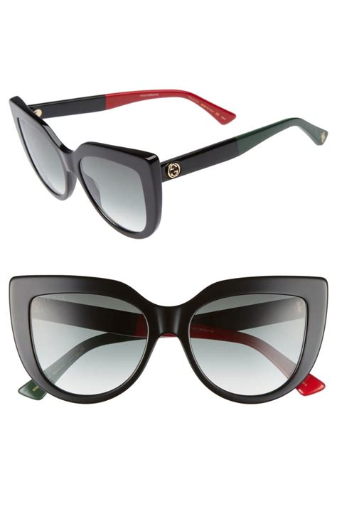 53mm cat eye sunglasses gucci|Gucci cat eye glasses frames.